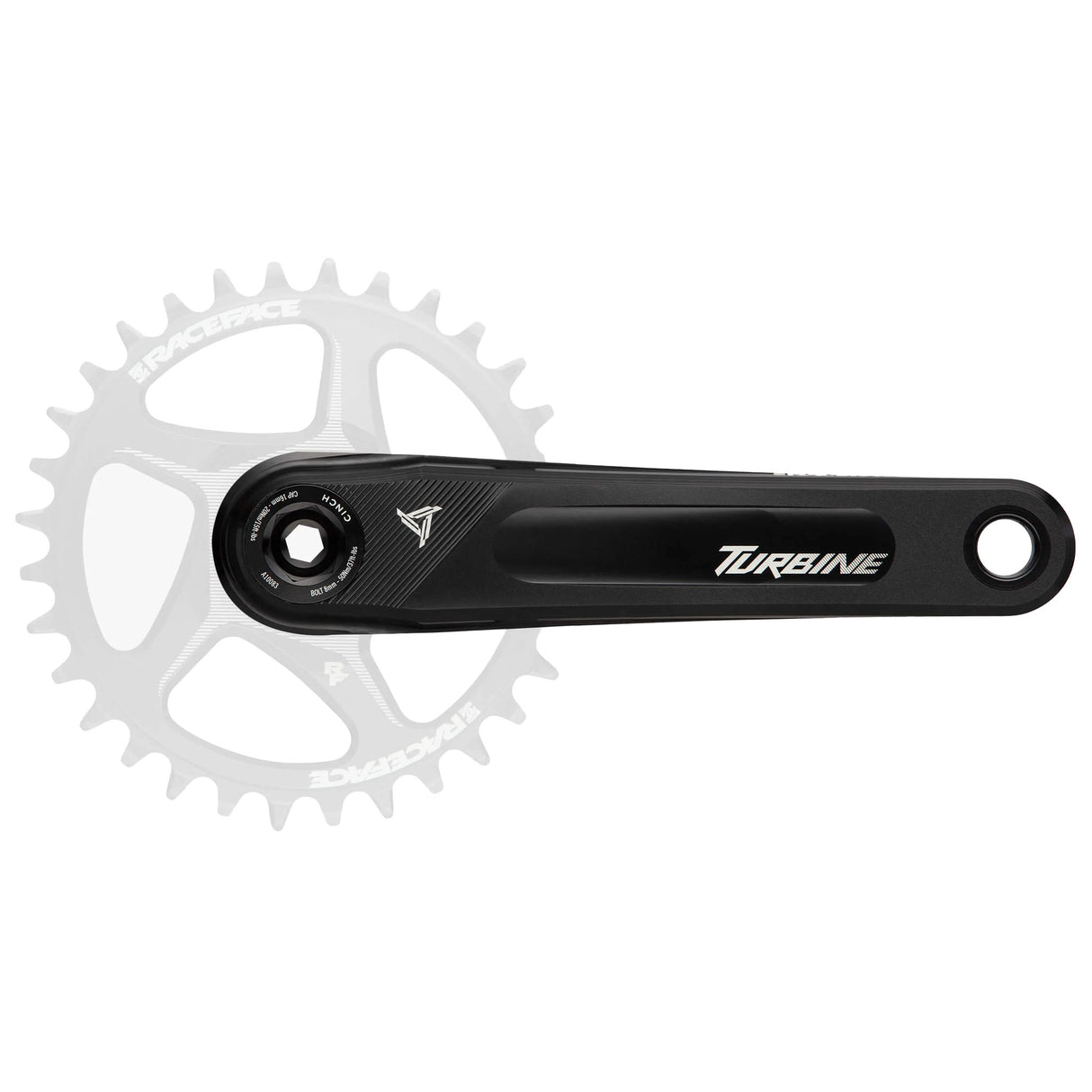 Turbine Cranks, 136mm Spindle, 160mm Arms, Black