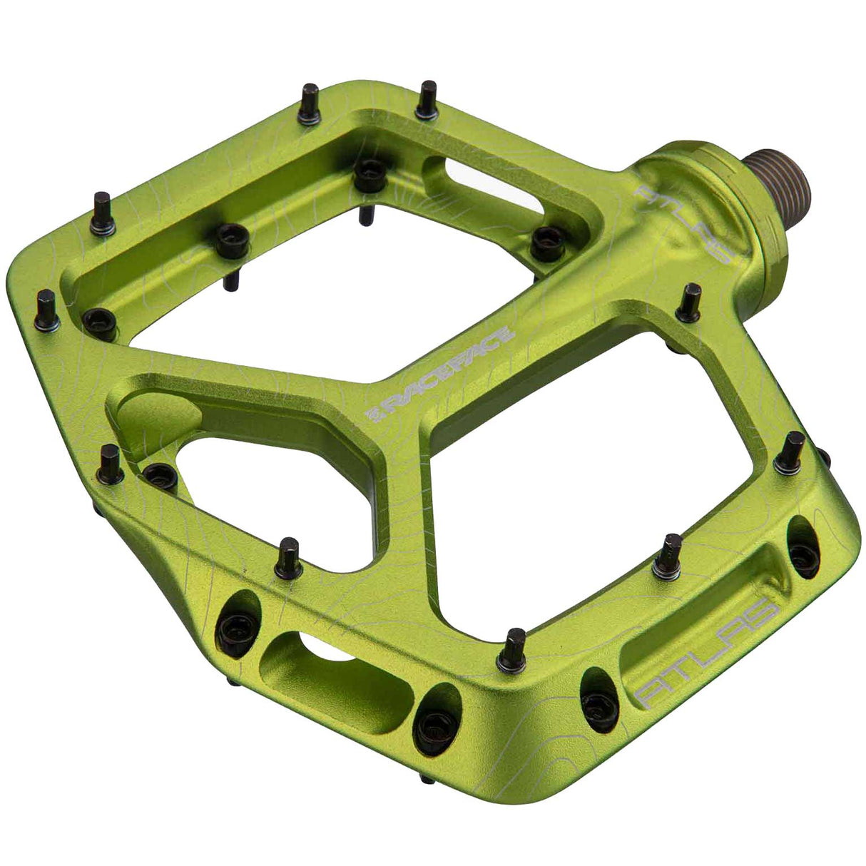 Atlas Platform Pedals, Green