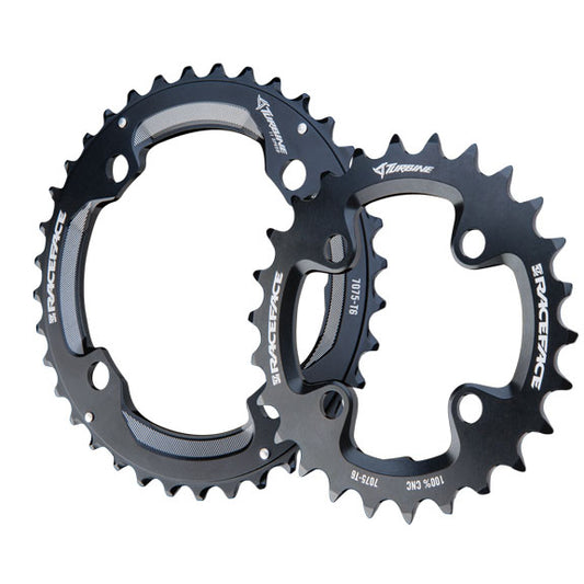 RaceFace Turbine 11-Speed Chainring: 64/104mm BCD 24/34t Black