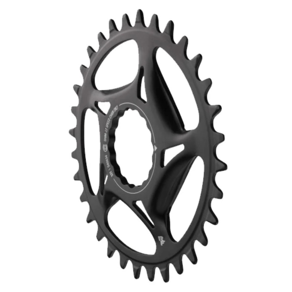 RaceFace Narrow Wide Direct Mount CINCH Steel Chainring - Shimano 12-Speed requires Hyperglide+ compatible chain 30t BLK