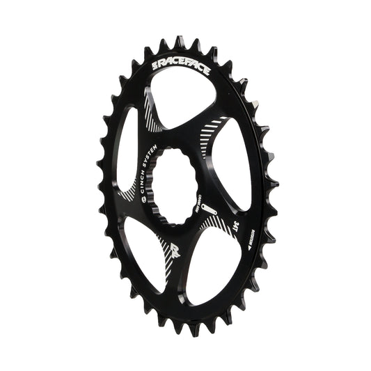 RaceFace Narrow Wide Oval Chainring: Direct Mount CINCH 34t Black