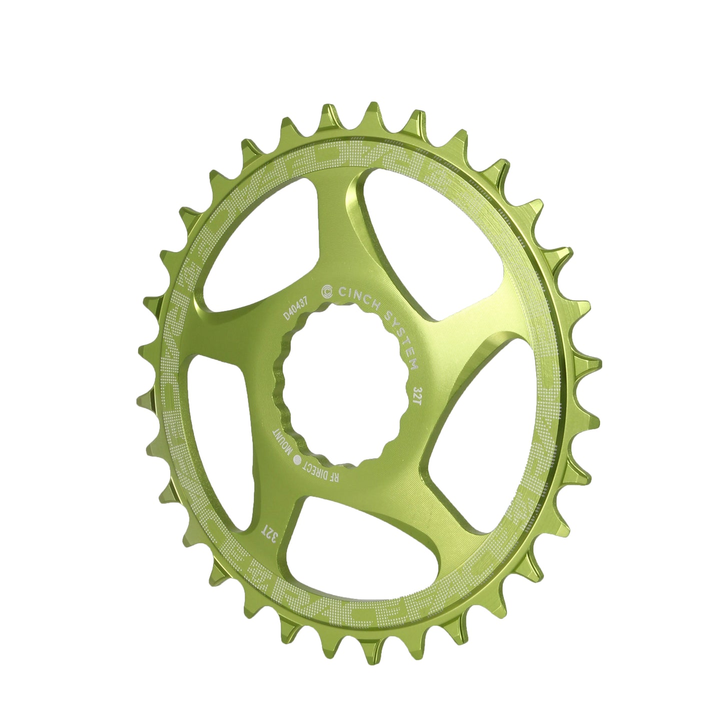 RaceFace Narrow Wide Chainring: Direct Mount CINCH 32t Green