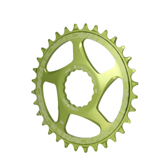 RaceFace Narrow Wide Chainring: Direct Mount CINCH 32t Green