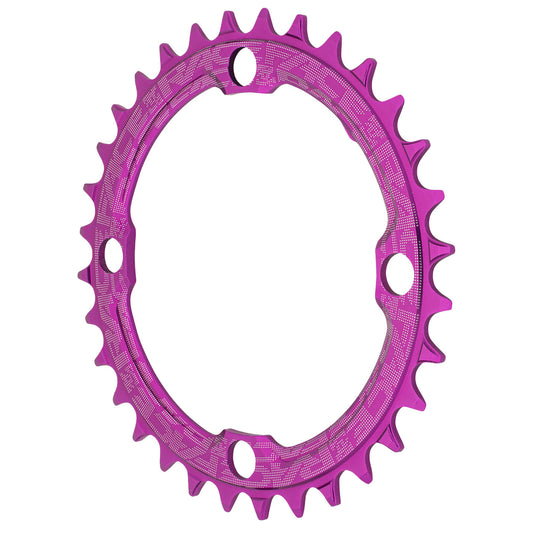 RaceFace 1x Narrow Wide Chainring - 30t 104 BCD 10-12 Speed 7075 Aluminum Purple