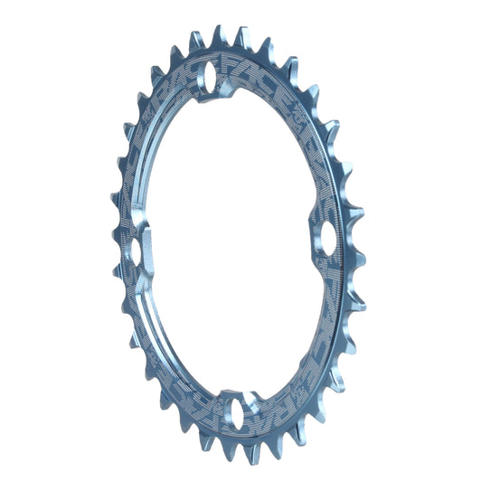 RaceFace Narrow Wide Chainring: 104mm BCD 32t Blue