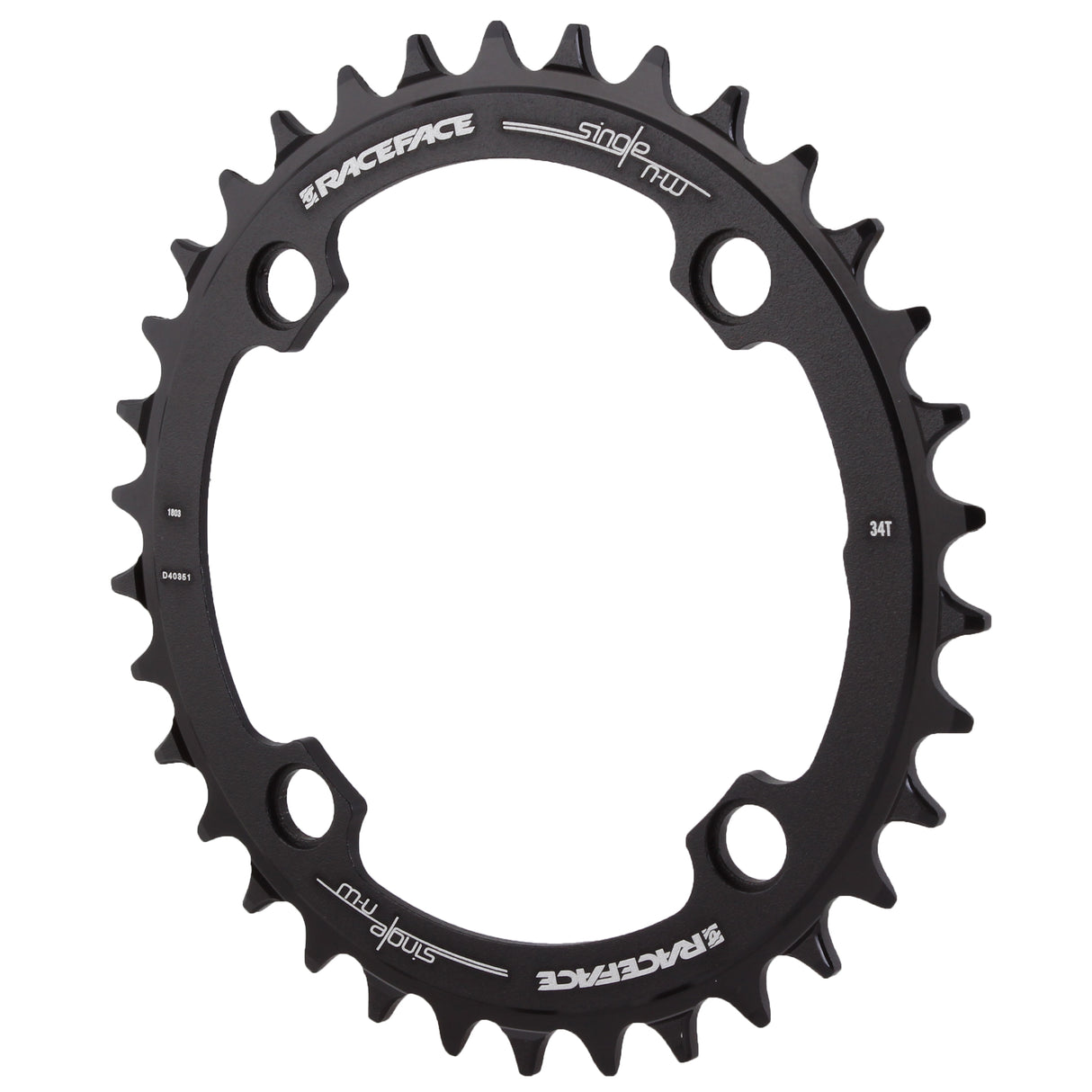 104 NW Chainring, 104BCD 34T, Black
