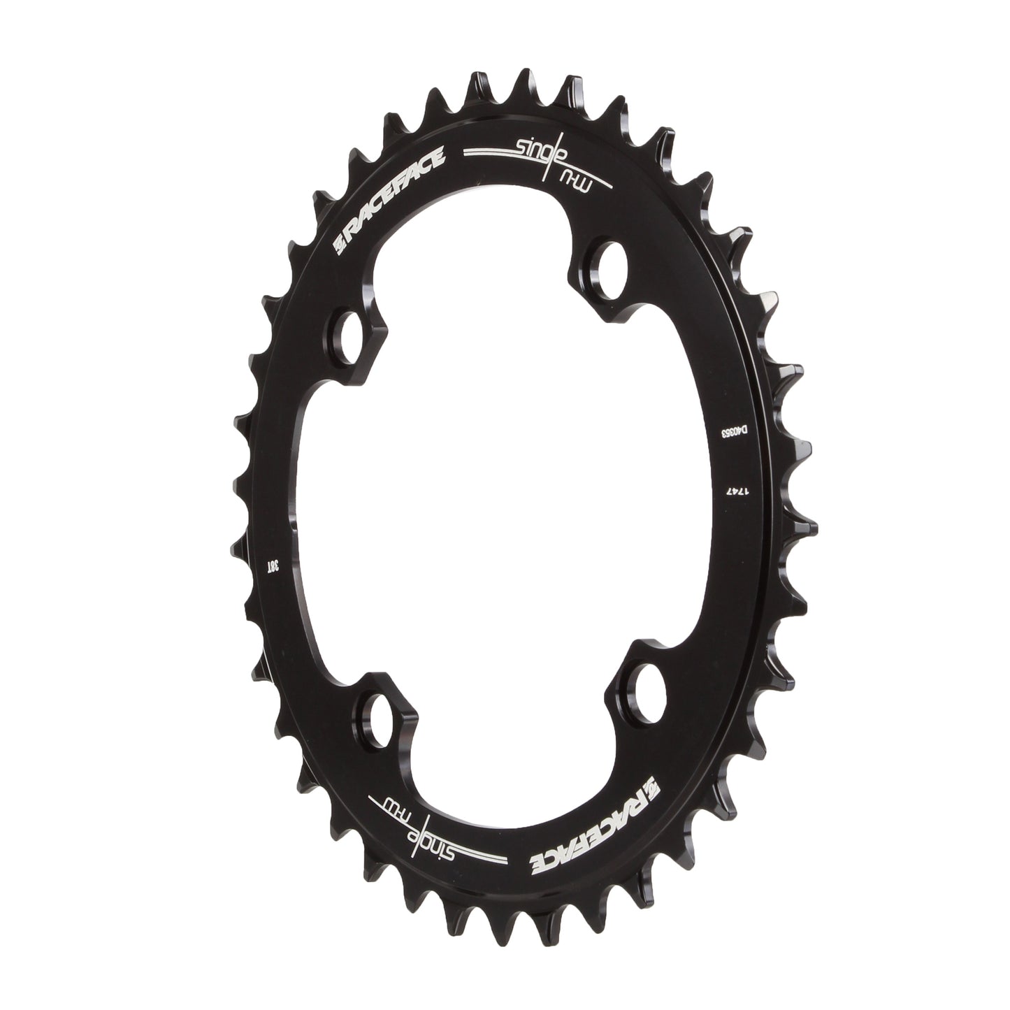 RaceFace Narrow Wide Chainring: 104mm BCD 38t Black