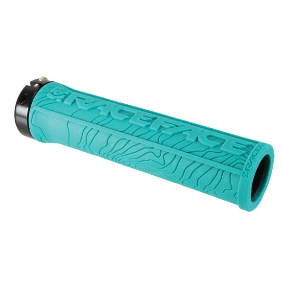 RaceFace Half Nelson Grips - Turquoise Lock-On