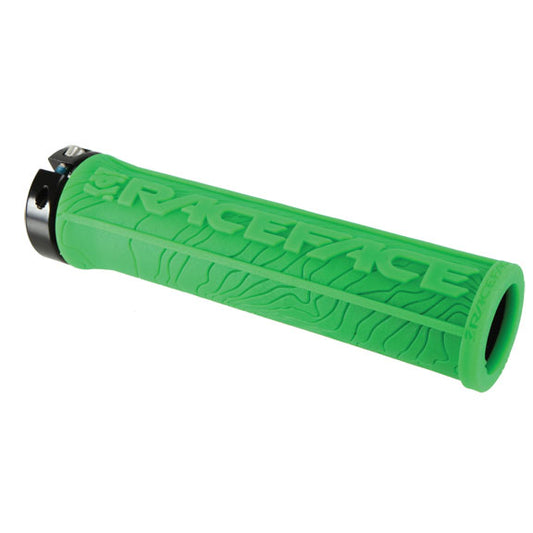 RaceFace Half Nelson Grips - Green Lock-On