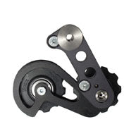 XC/SS Chain Tensioner, 0mm Offset, Twin-Pulley, Black