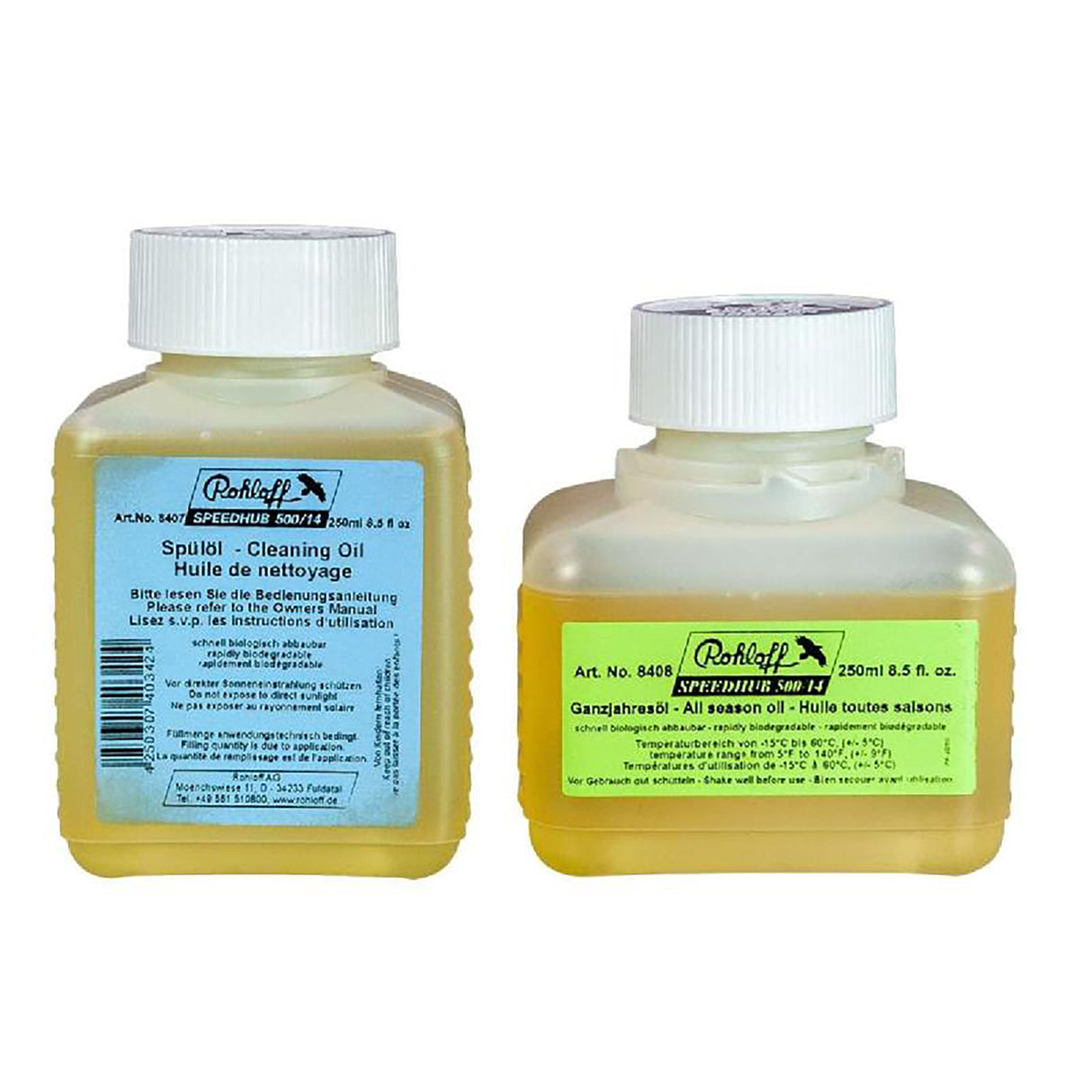 Speedhub All Weather & Cleaning Oil, 1x250/1x125ml Set