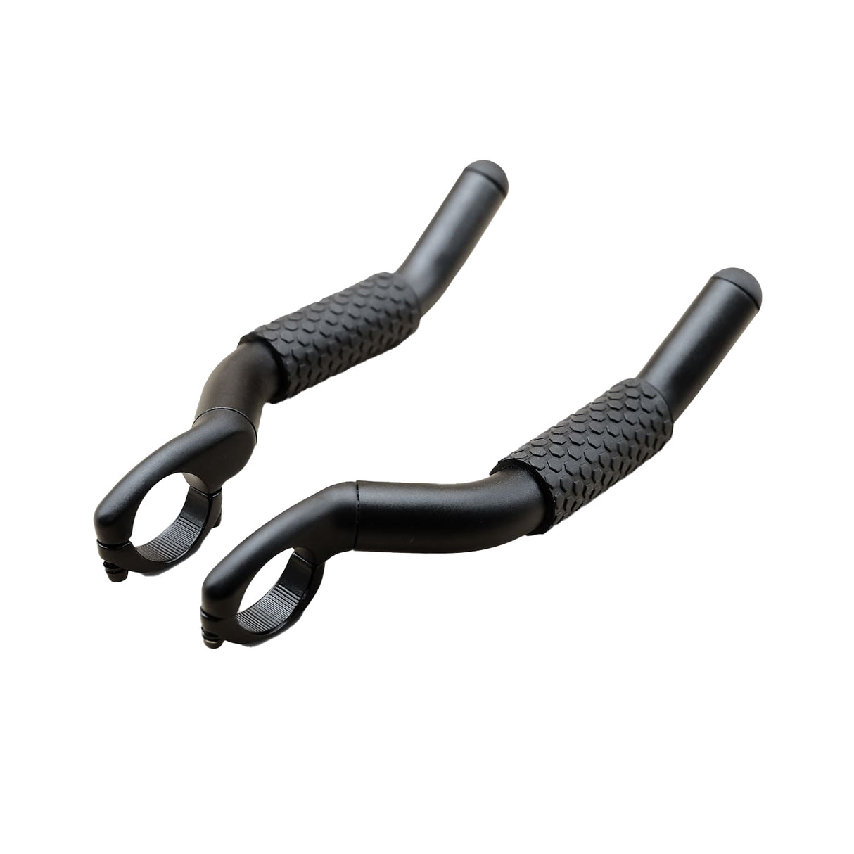 Bar End Grips, Slip-On, Black