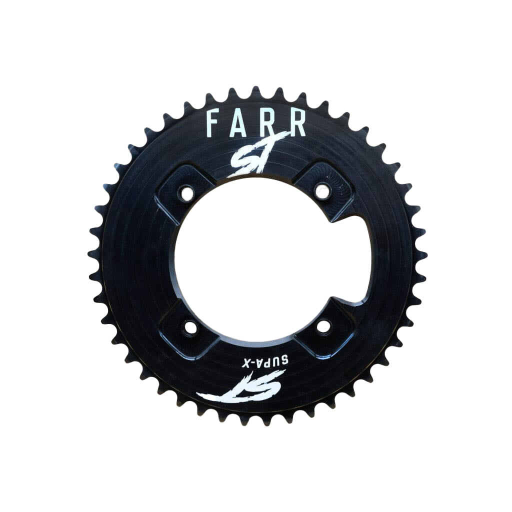 Supa-X CNC Chainring, 104BCD x 39t, Black
