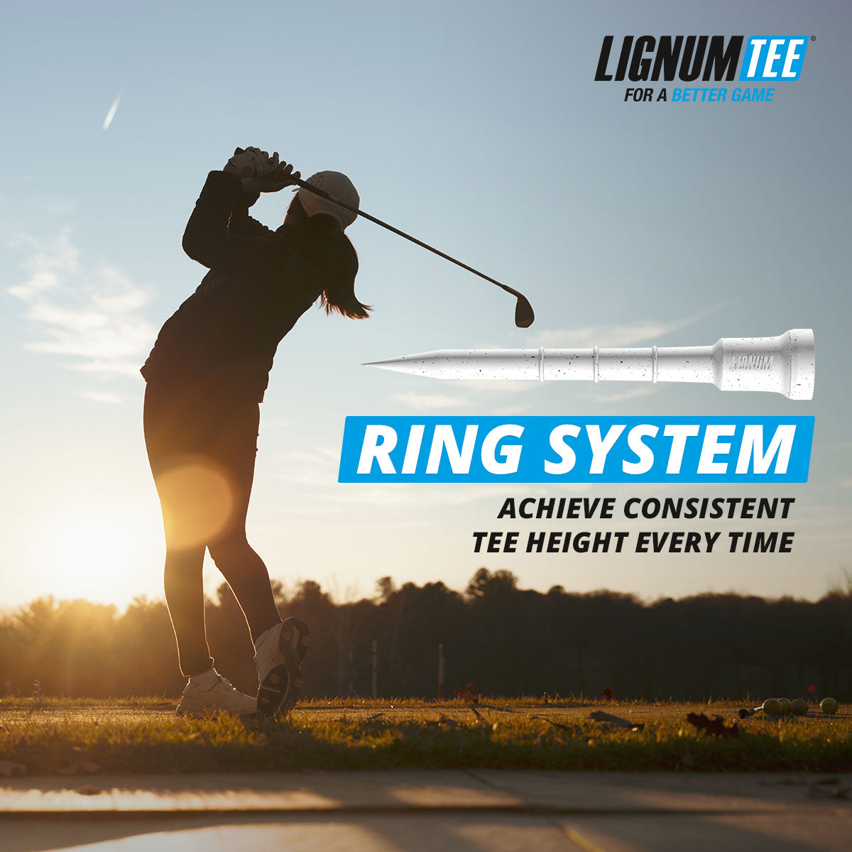 Lignum Tee - Classic Golf Tee Eco
