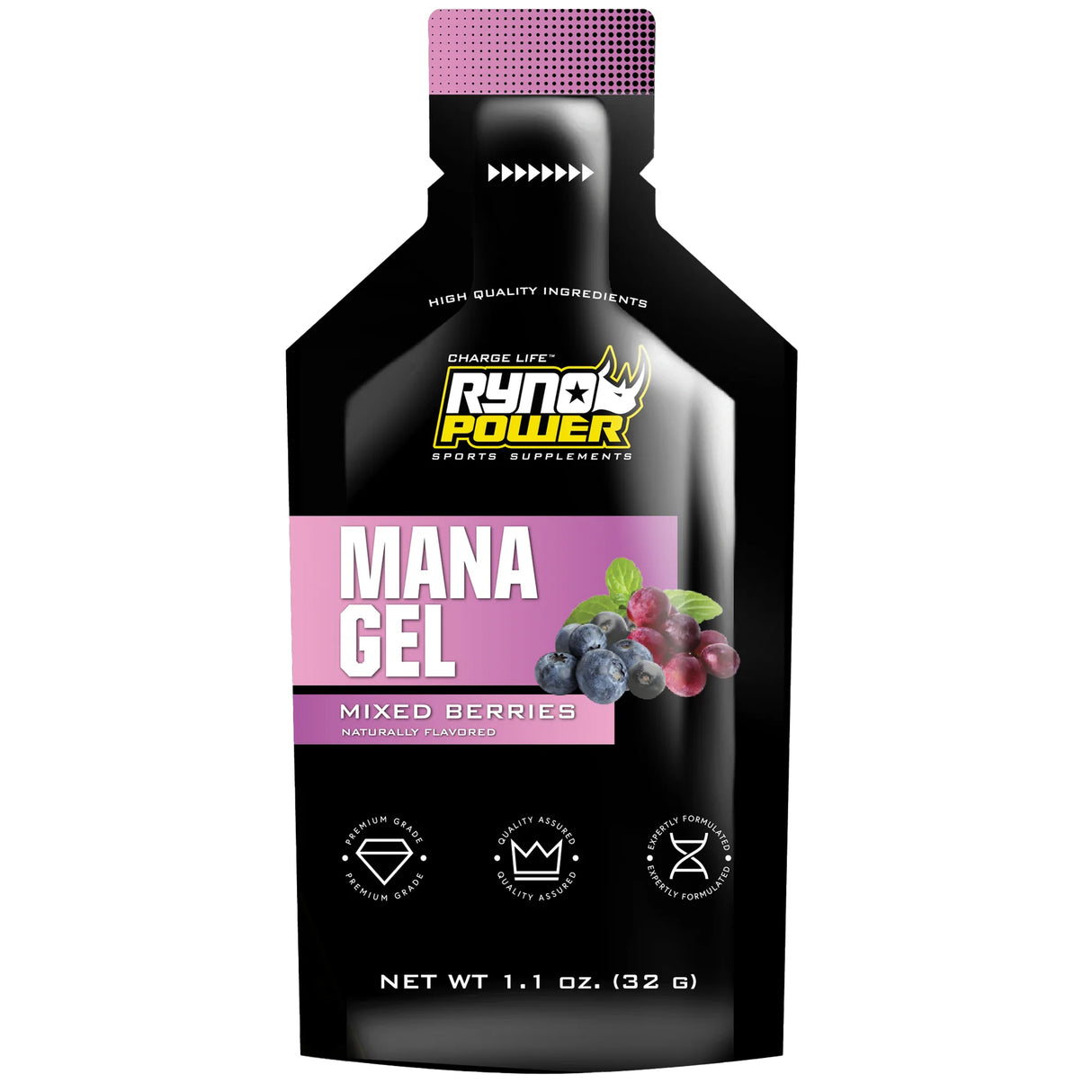 Mana Performance Gel Caddy, Mixed Berries