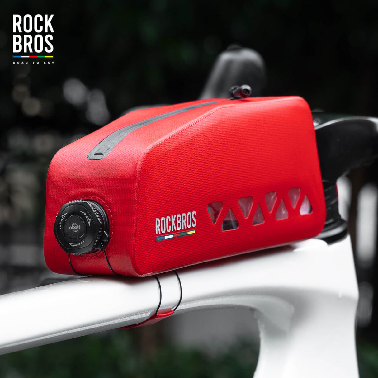 ROCKBROS 1L 100% Waterproof Bike Frame Bag Road To Sky
