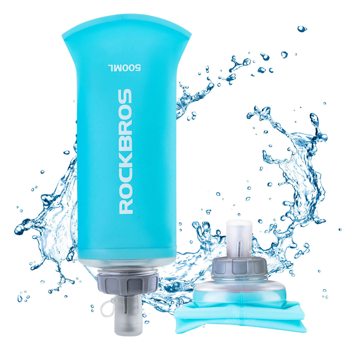 500ml Collapsible Water Bottle for Outdoor Use