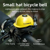 ROCKBROS 80DB Bike Bell Aluminum Alloy Helmet-Shaped Fits 22-34mm Handlebars