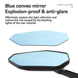 Adjustable Handlebar Bike Rearview Mirror Mirror with Anti-Glare Glass
