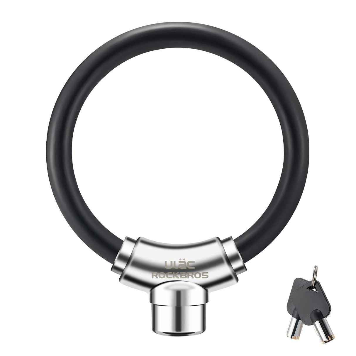 ROCKBROS Anti-Theft Bike Cable Lock Portable Key Lock Rustproof