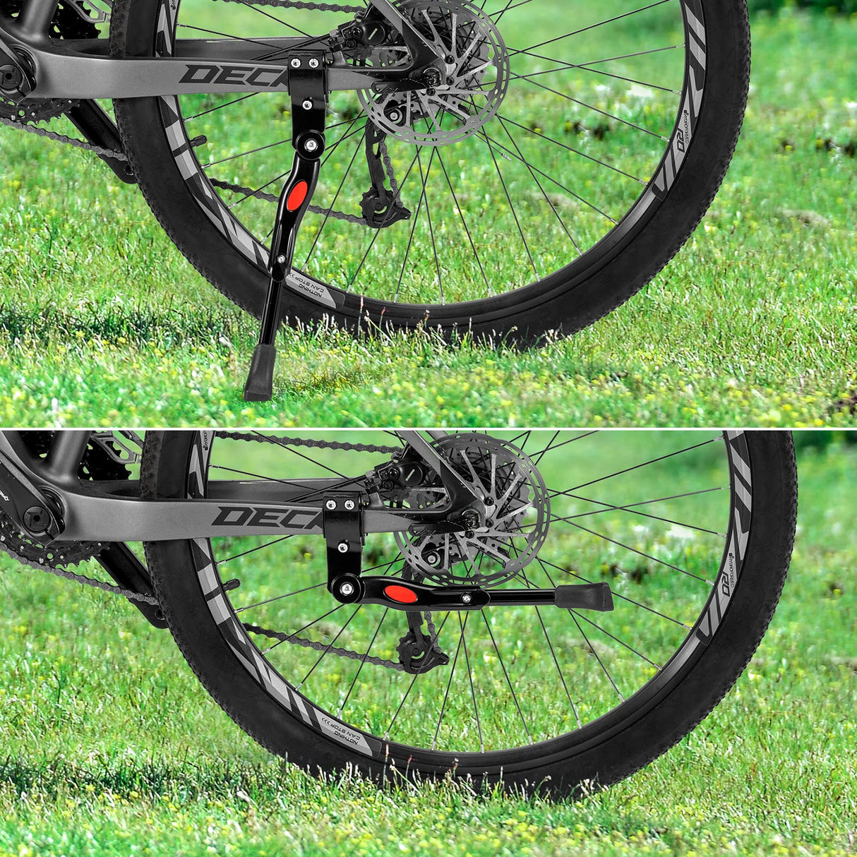 Adjustable Alloy Rear Mount Kickstand for 22"-28" Bikes