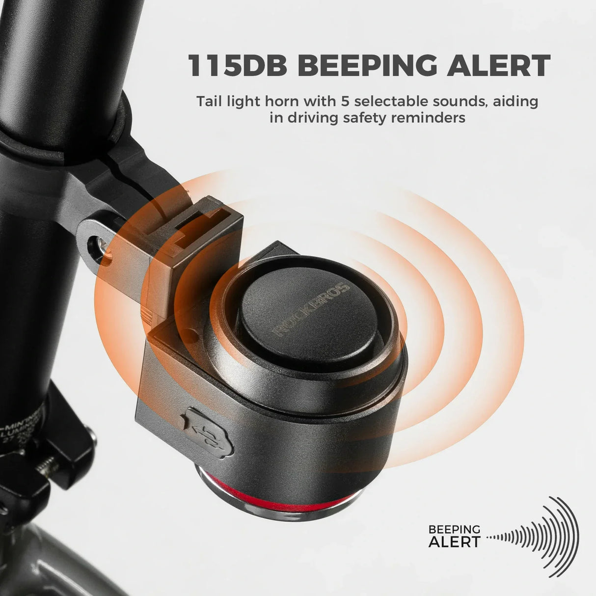 A8Pro Tail Light Remote USB-C With Horn 115dB