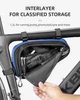 ROCKBROS Bike Triangle Bag Storage Bag Bicycle Frame Pouch Bag
