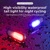 ROCKBROS COB Mini Rear Light Dual Light Colors