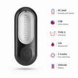 COB Mini Tail Light USB Dual Light Colors