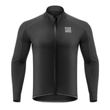ROCKBROS Cycling Jersey Men Long Sleeve Bike Shirt with Full Zipper Rear Pocket