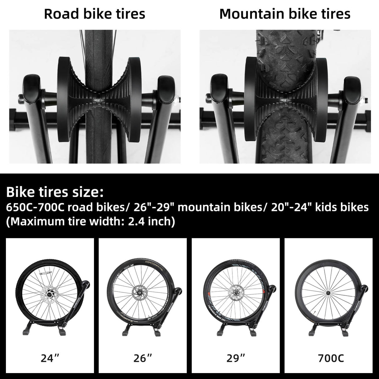 ROCKBROS Foldable Bike Stand Portable Bicycle Rack for Easy Storage