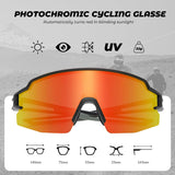 Half-Frame Photochromic Sports Sunglasses (UV400)