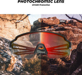 Half-Frame Photochromic Sports Sunglasses (UV400)