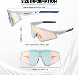 Half-Frame Photochromic Sports Sunglasses (UV400)