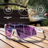 Half-Frame Photochromic Sports Sunglasses (UV400)