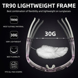 Half-Frame Photochromic Sports Sunglasses (UV400)