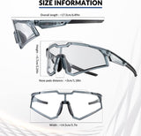 Half-Frame Photochromic Sports Sunglasses (UV400)