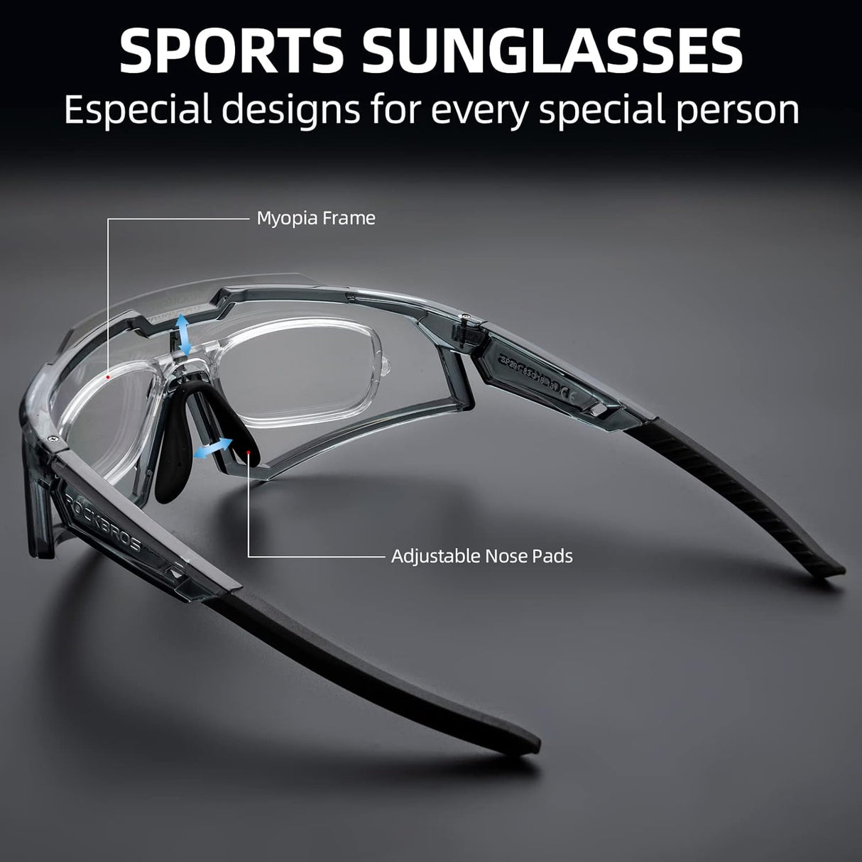 Half-Frame Photochromic Sports Sunglasses (UV400)