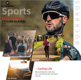 Half-Frame Photochromic Sports Sunglasses (UV400)