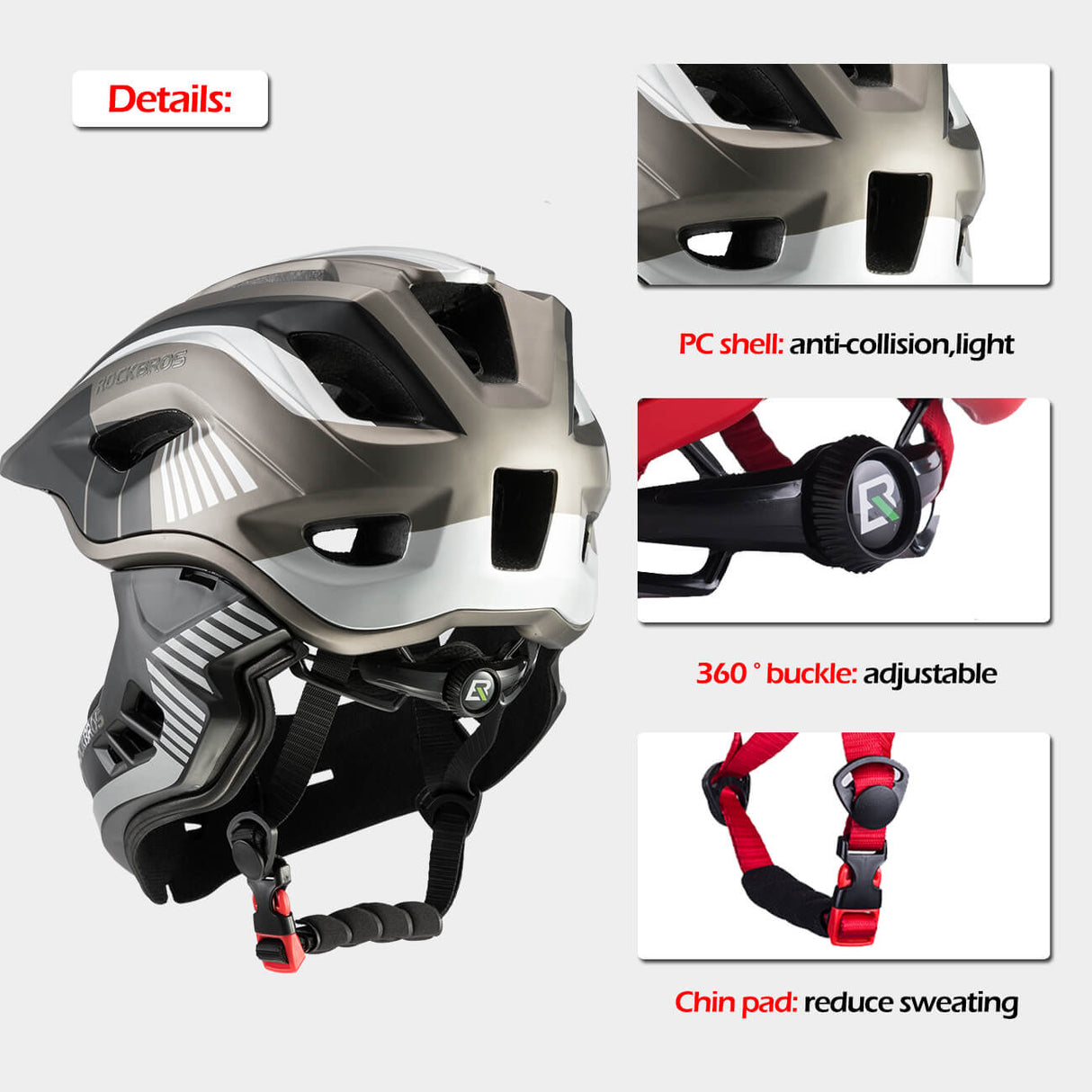 Kids Bike Helmet Full Face Safety Helmet