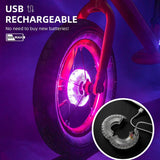 Multi Colored Bike Hub Light