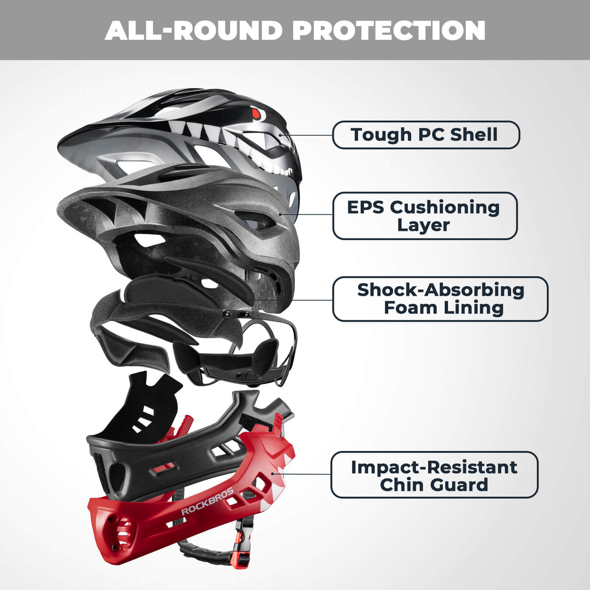 Kids Full-Face Bike Helmet