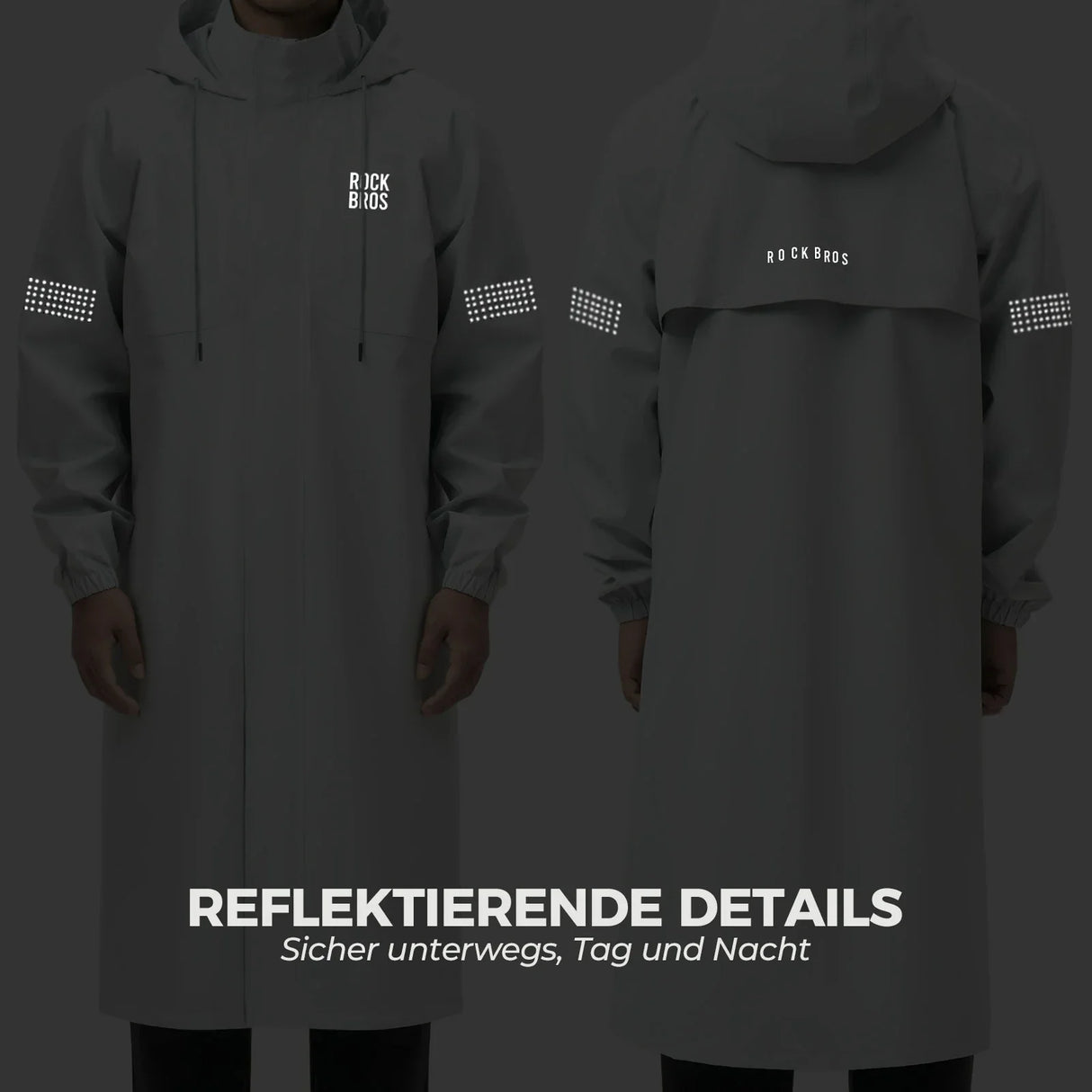 Long Raincoat Waterproof Poncho Jackets