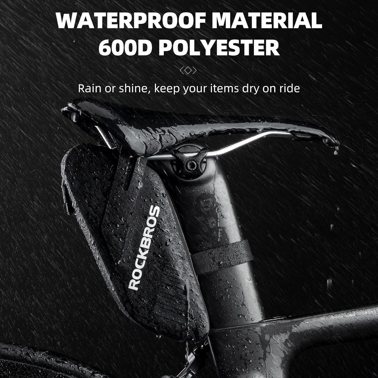 ROCKBROS Bike Saddle Bag Waterproof 0.6L Mini