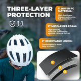 Hill Bike Helmet With Rear Light