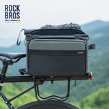 ROCKBROS Road to Sky Foldable Trunk Bag – 16.8L Expandable Bike Rack Bag