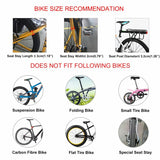 Seatpost Mounted Bike Rear Rack with Bolt-On Mount