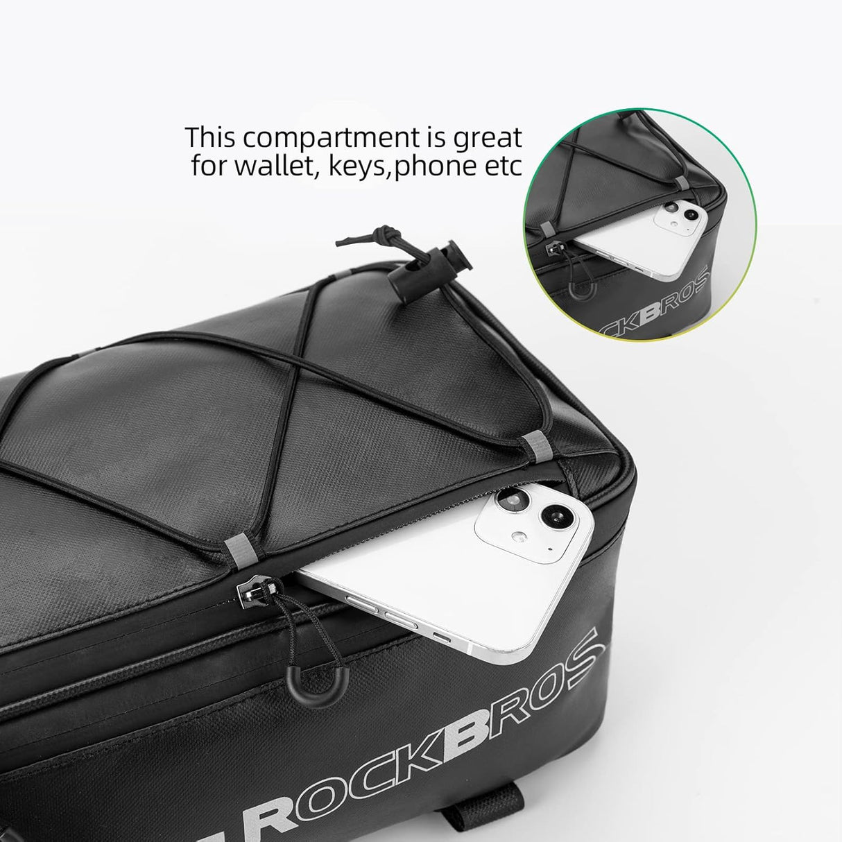 ROCKBROS Bike Rack Bag Saddle Pannier Bag Waterproof 6L or 9L