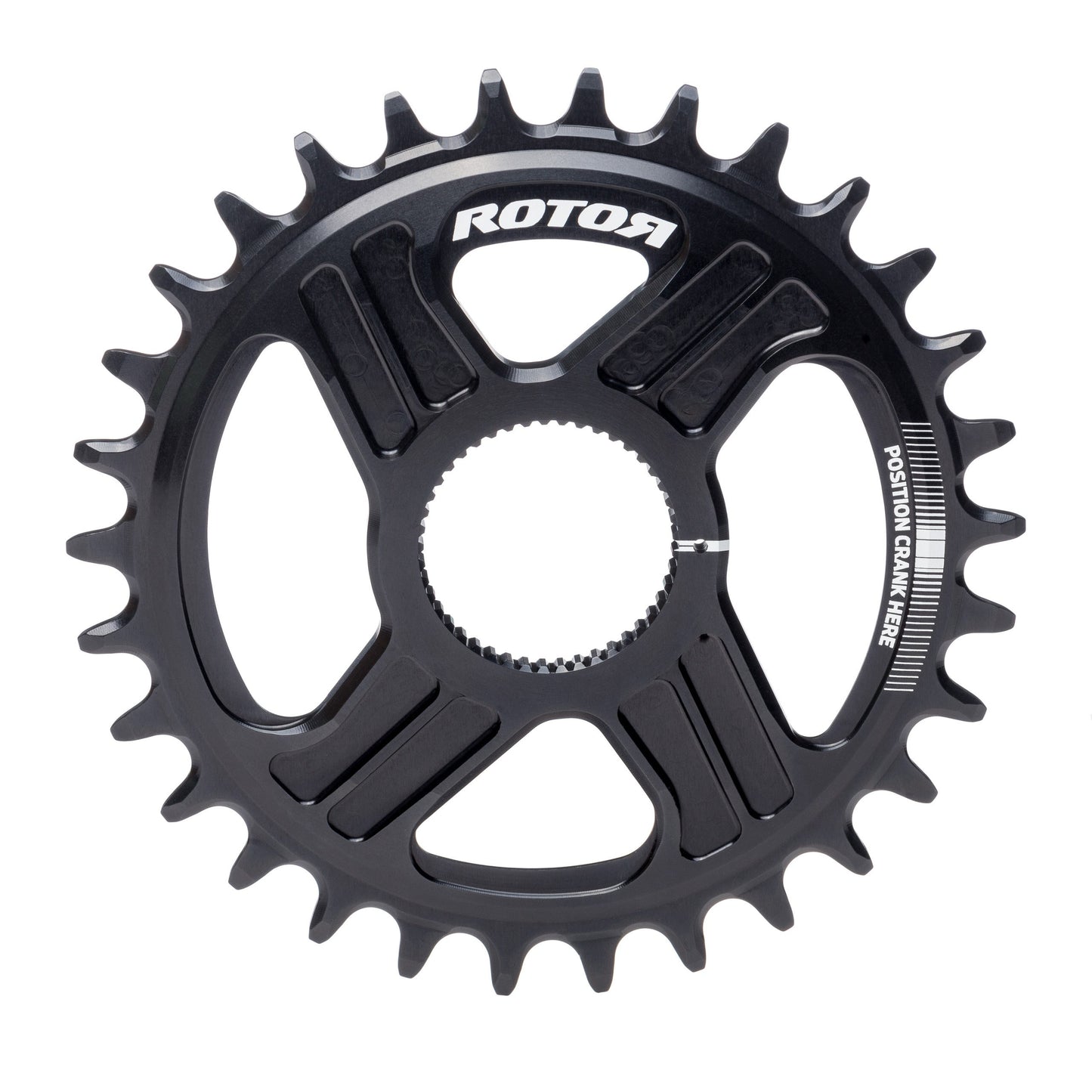 Rotor OCP DM Oval Q Rings 34/50t Black