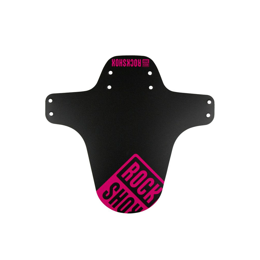 MTB Fender, Short Zip Tie, Black w/Magenta